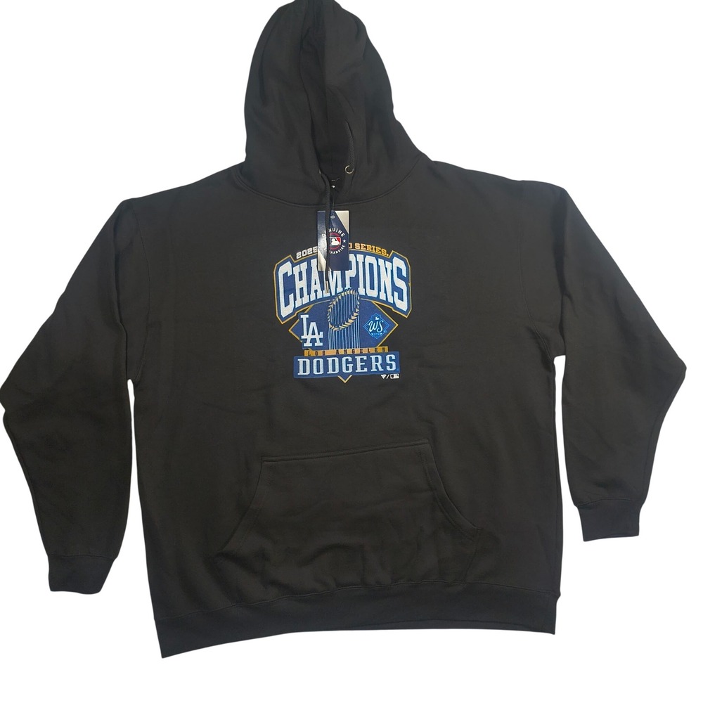 LA Dodgers Shohei Ohtani World Series Champions Hoodie 3XL Fanatics Black NWT